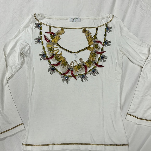 Blumarine / Bluegirl Brand new never worn shirt so fabulous ✨✨ size small - Picture 1 of 4